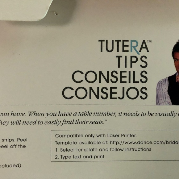 NWT Printable vellum table accent - Picture 5 of 8